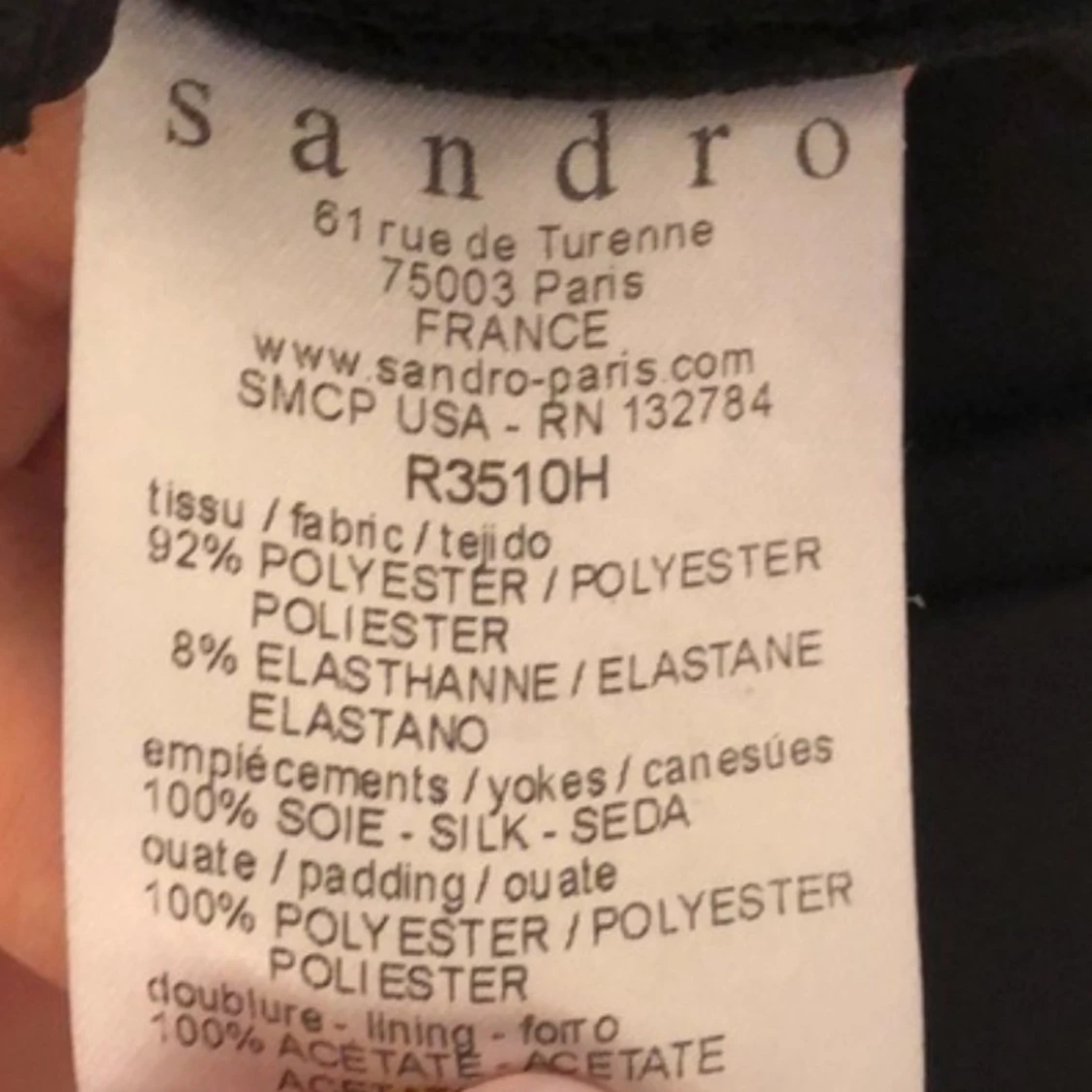 Svart och Lila  cocktail klänning från Sandro - 3