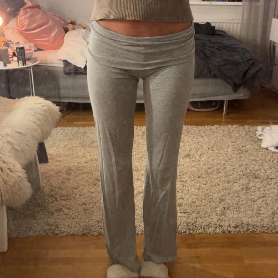 Grå youga pants - 1