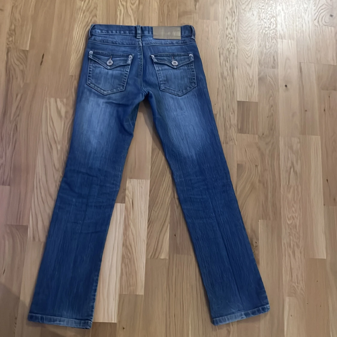 Blå 2000s jeans - 3