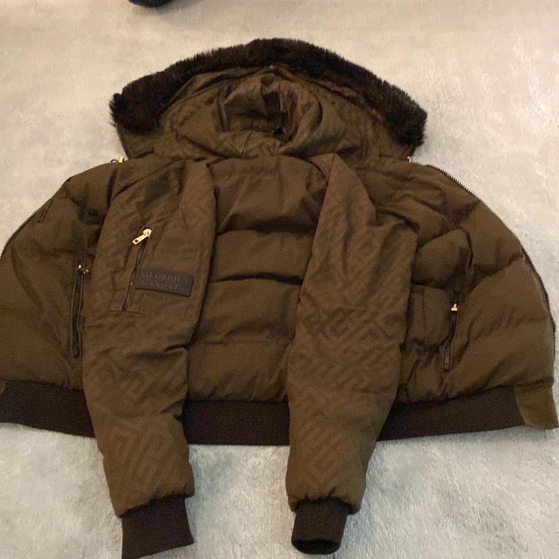 Grön pufferjacka Glorious Gangsta XS - 4