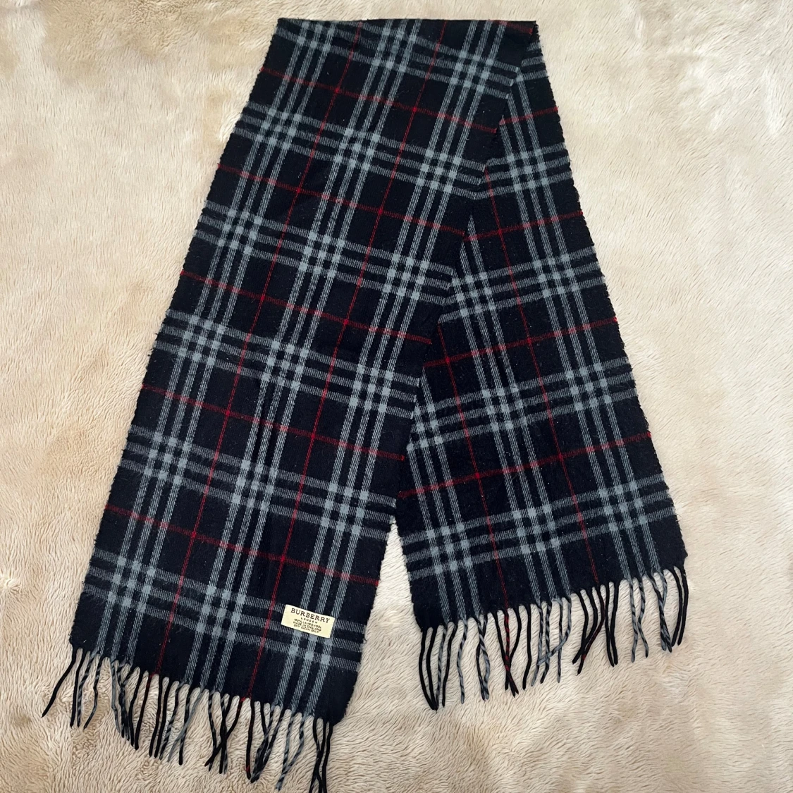 Rutig halsduk från Burberry i ull - 2