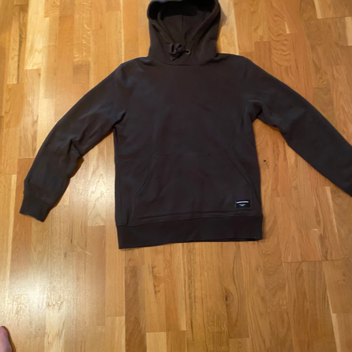 Mörkbrun hoodie från Björn Borg