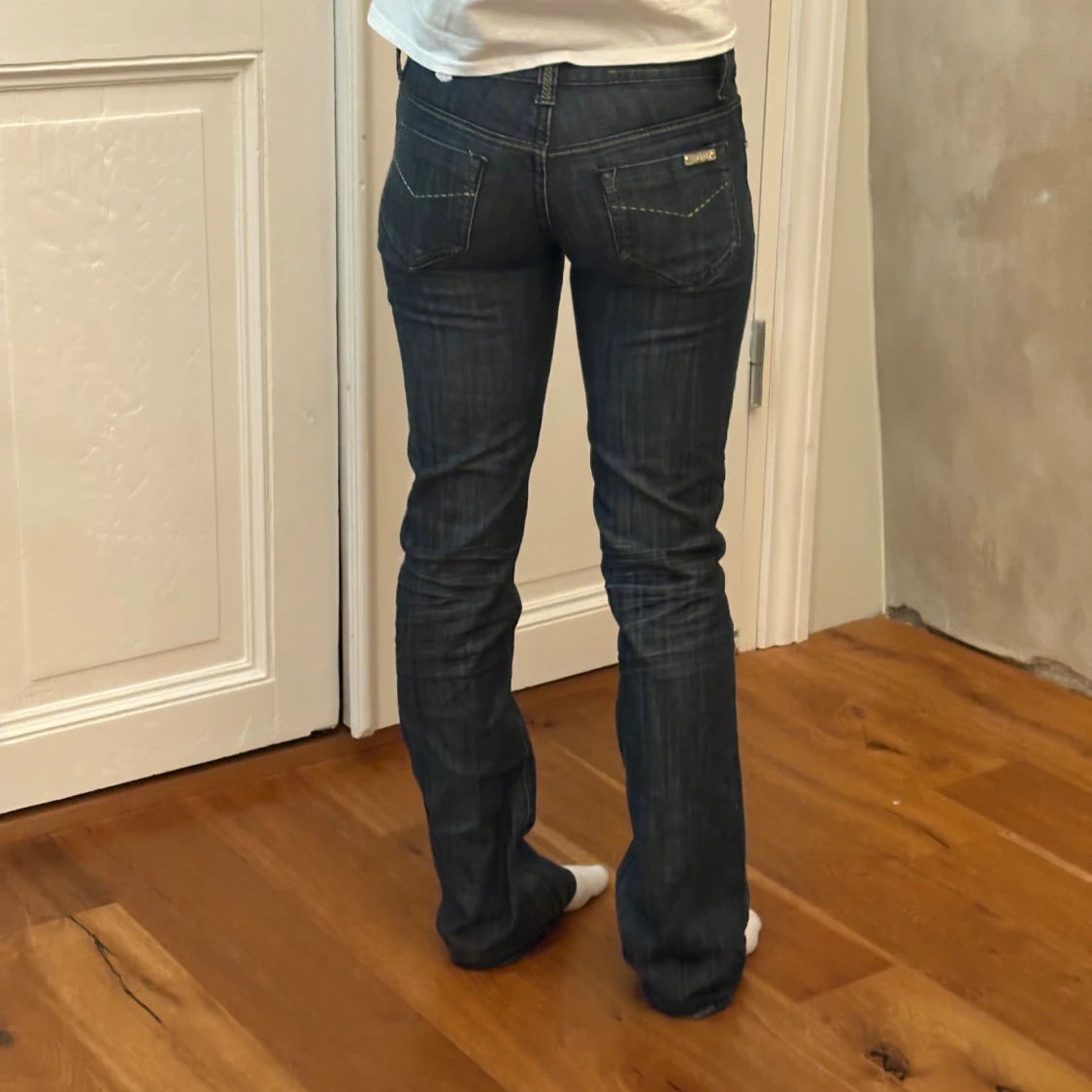 Mörkgrå bootcut jeans - 3