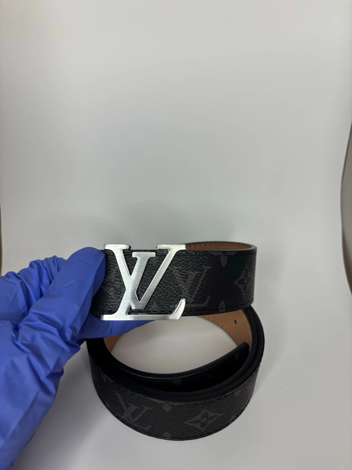 L bälte svart monogram - 1