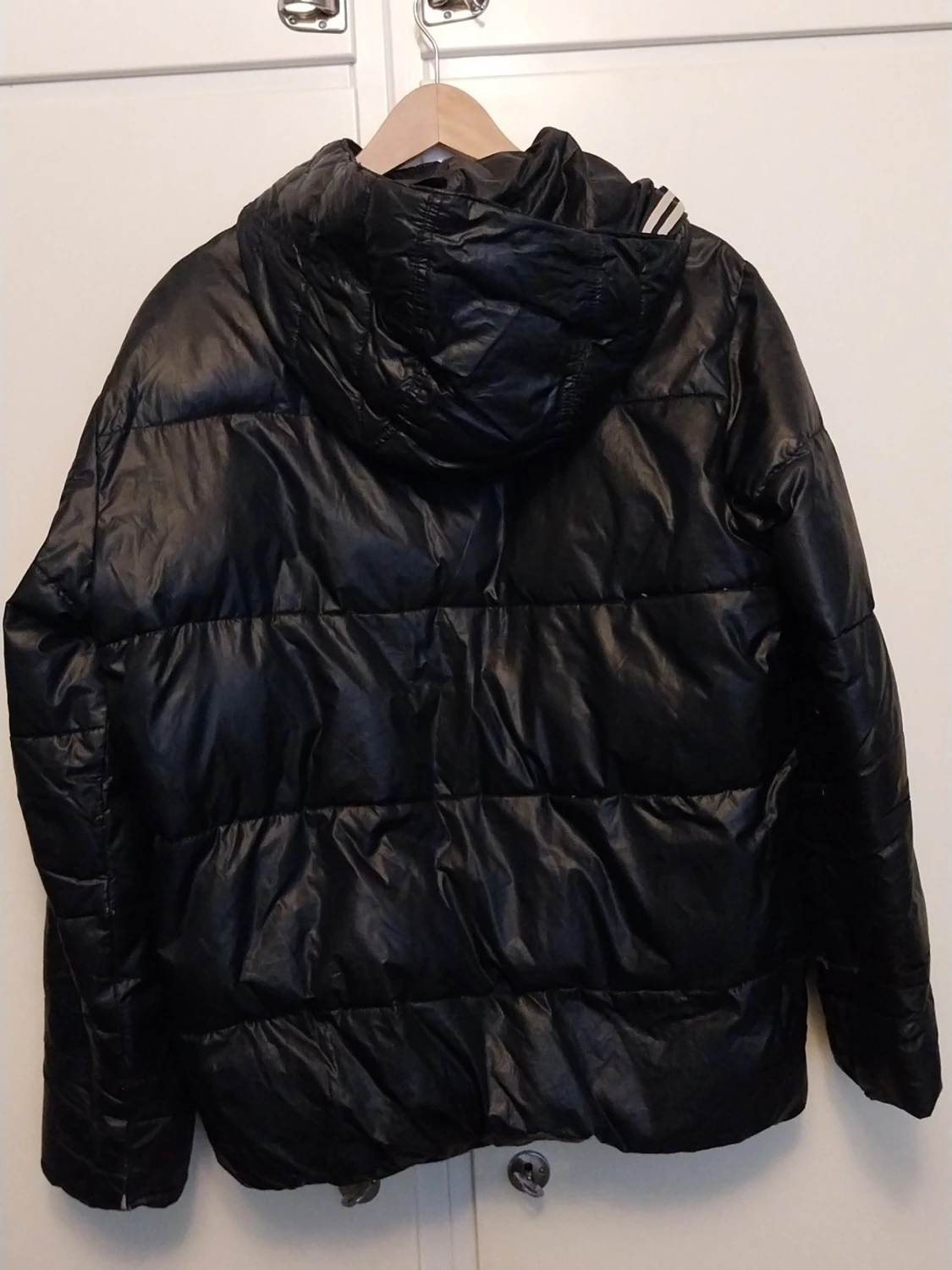 Mörk blå vinterjacka – varm & lätt, unisex modell - 1