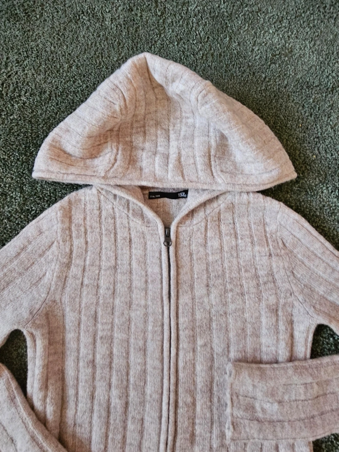 Stickad hoodie  - 2