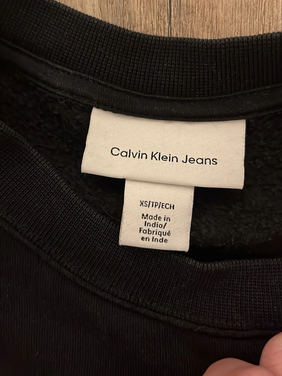 Svart sweatshirt från Calvin Klein Jeans - 1