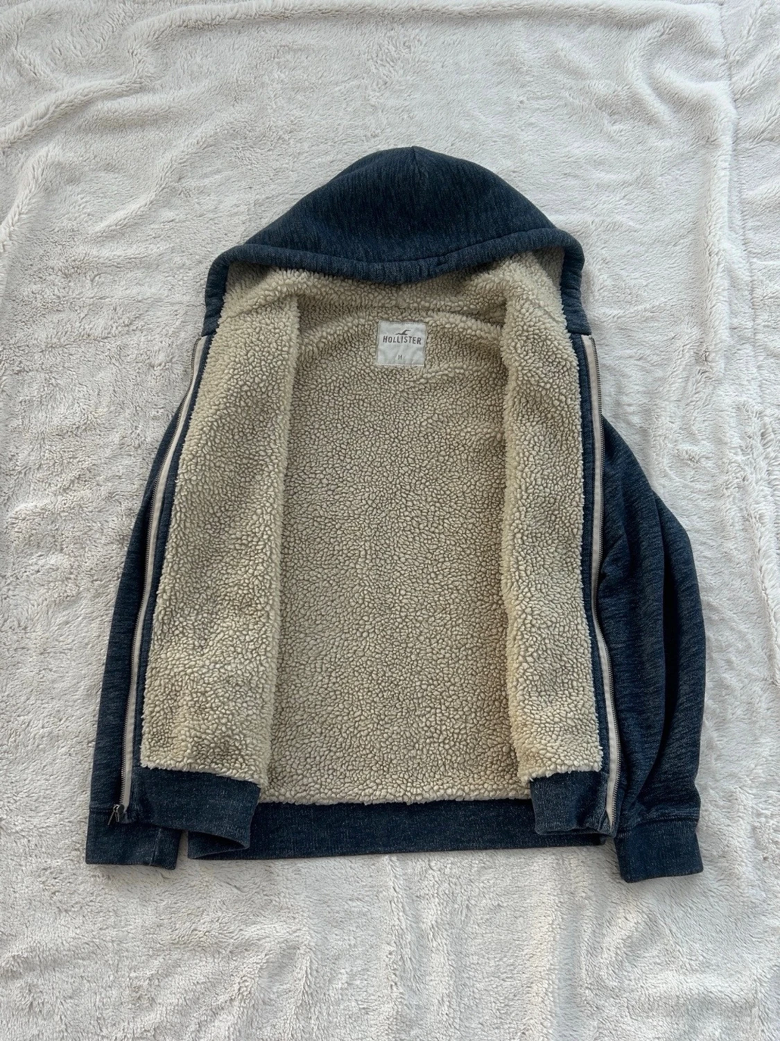 Hollister zip hoodie med foder  - 6