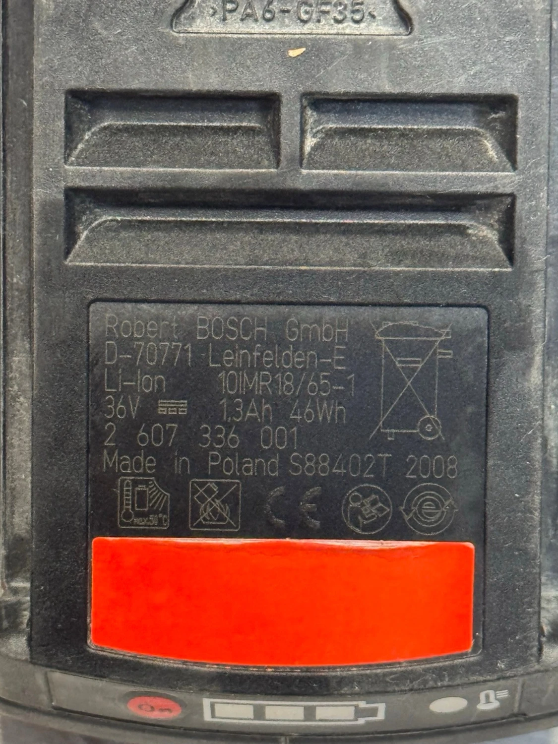 Bosch 36V Compact Li-ion batteri (1.3Ah) - 5