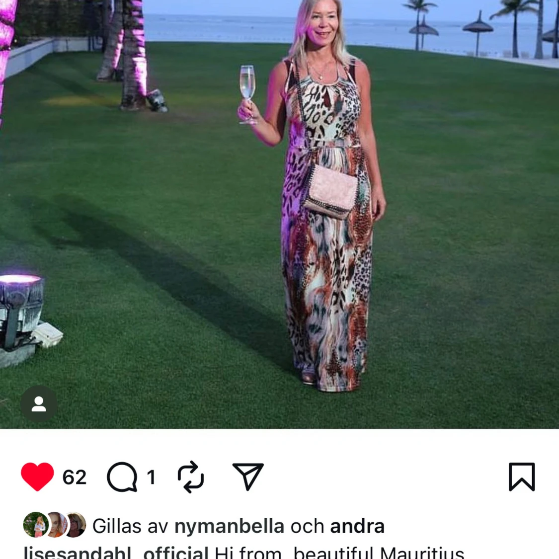 Leopardmönstrad långklänning Lise Sandahl - 3