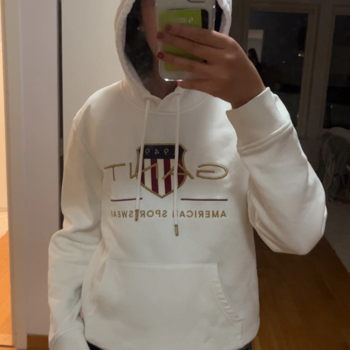 Vit hoodie från Gant  - 1