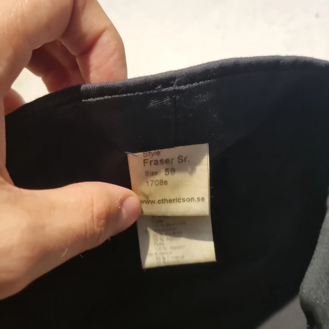 Svart keps Fraser Sr. från CTH Ericson - 3