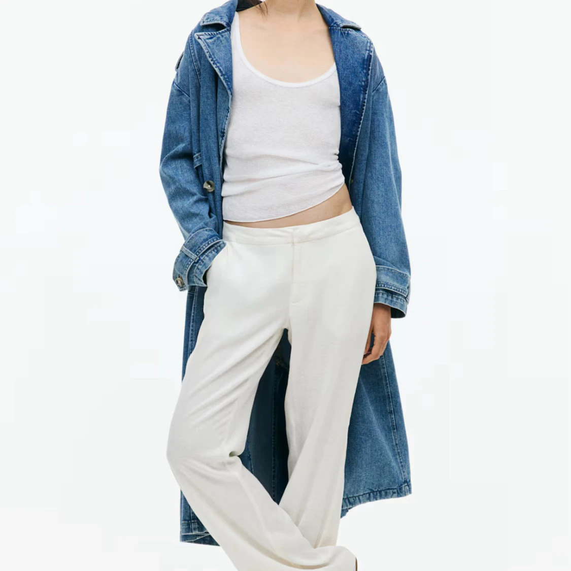 Vita kostym linnebyxor🌅 - 1