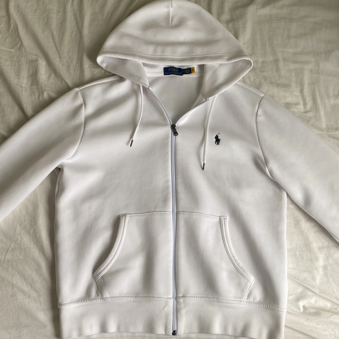 Ralph lauren vit hoodie