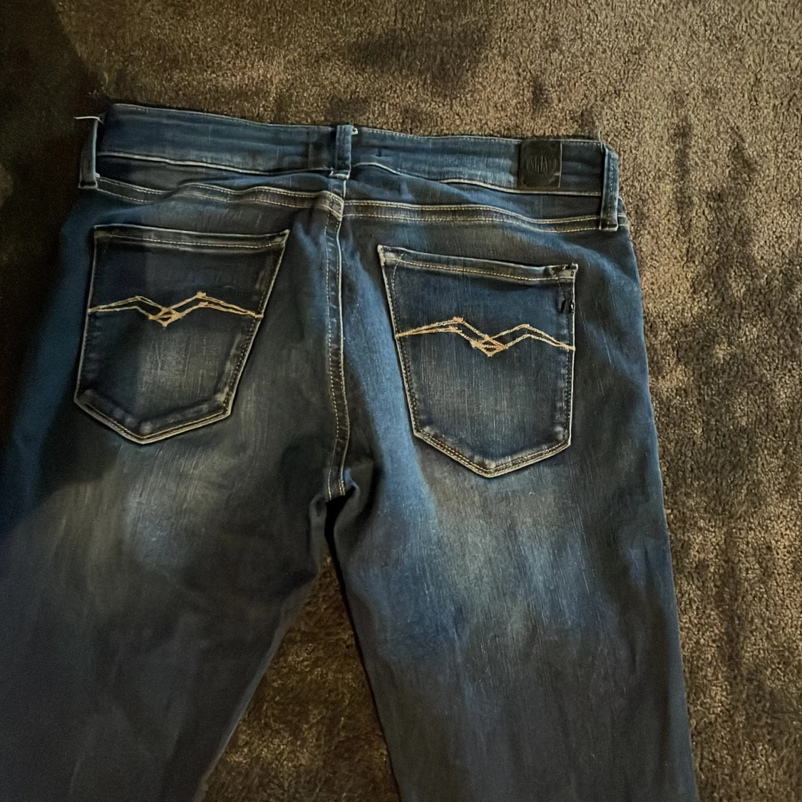 Replay blå skinny jeans med slitningar - 2