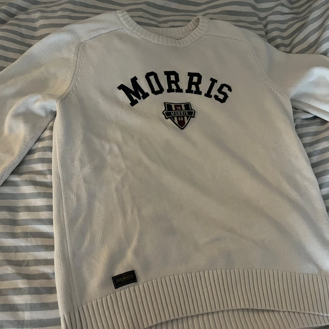 Vit stickad tröja från Morris - 2