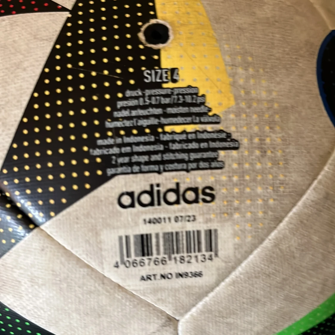 Adidas UEFA Euro 2024 Fussballliebe Size 4 - 1