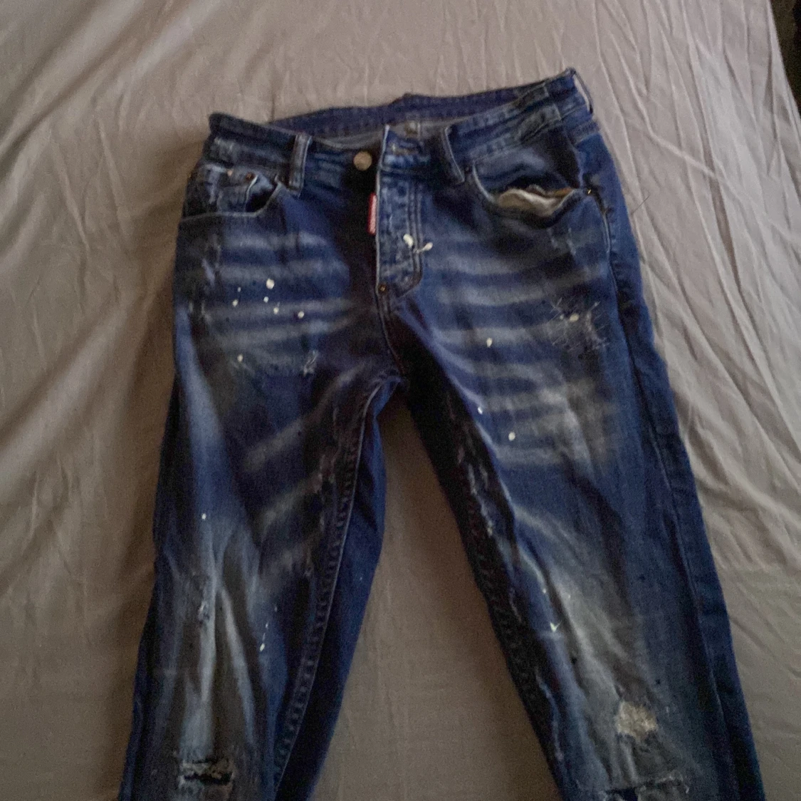 Dsquared2 blå distressed jeans