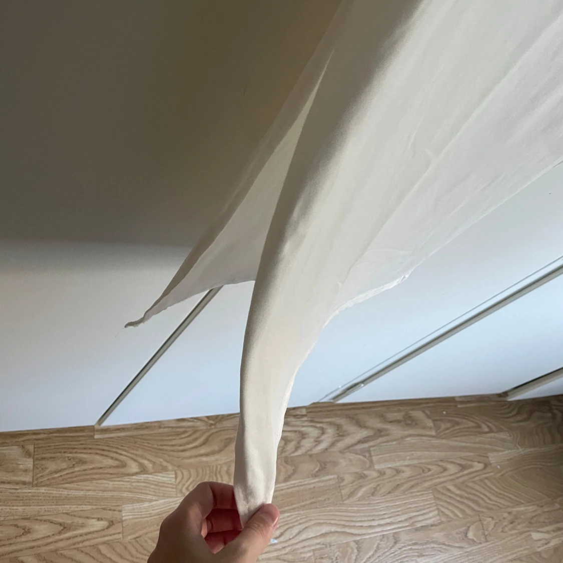 Vit långklänning med knyt - 1