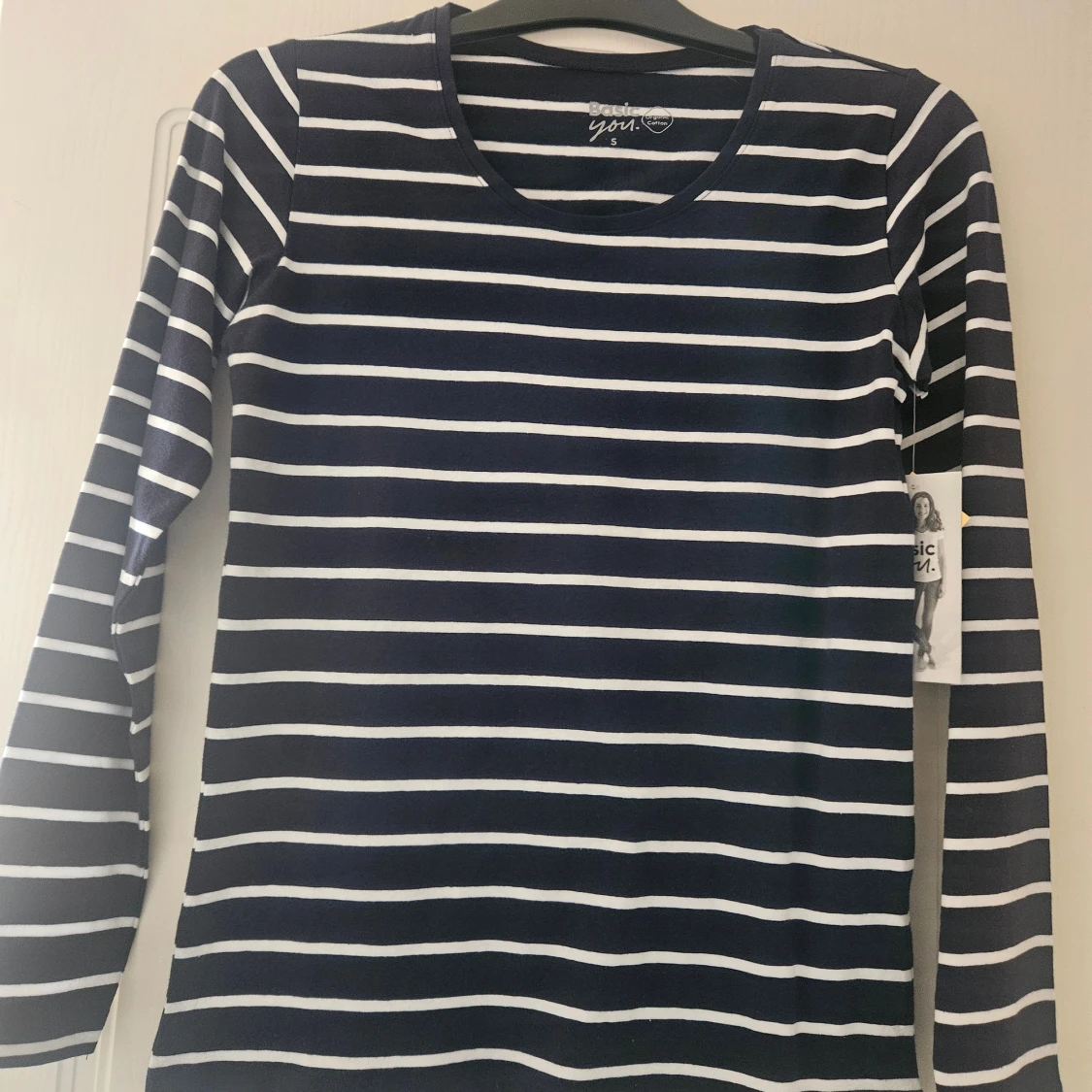 Randig långärmad tröja Basic You S