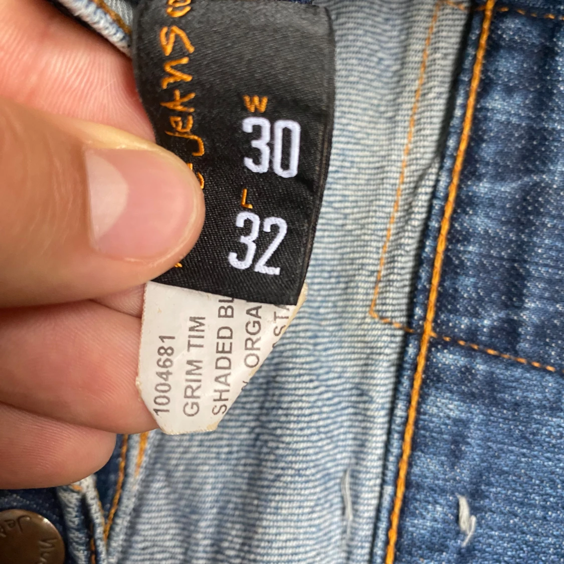 Nudie Jeans Grim Tim blå jeans W30 L32 - 1