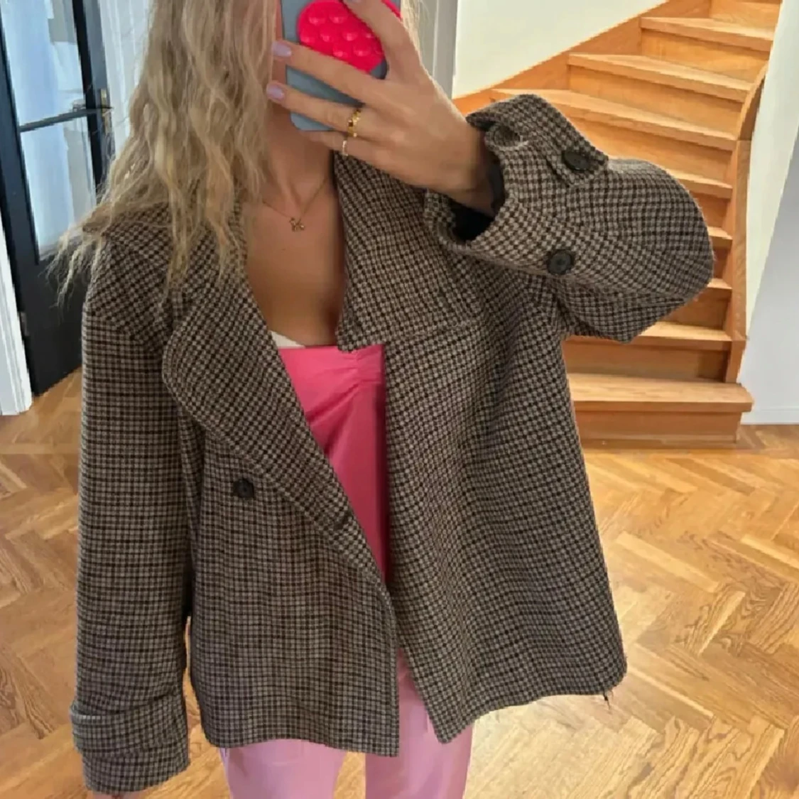 Brun rutig Arket jacka - 2