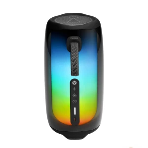 JBL Pulse 5 - JBL Pulse 5 är en trådlös Bluetooth-högtalare med kraftfullt ljud och imponerande 360° LED-ljuseffekter. Perfekt för fester och utomhusbruk. Snygg design, USB-C-laddning och vattentålig. Inga synliga defekter eller slitage, ser ut att vara i mycket gott skick.