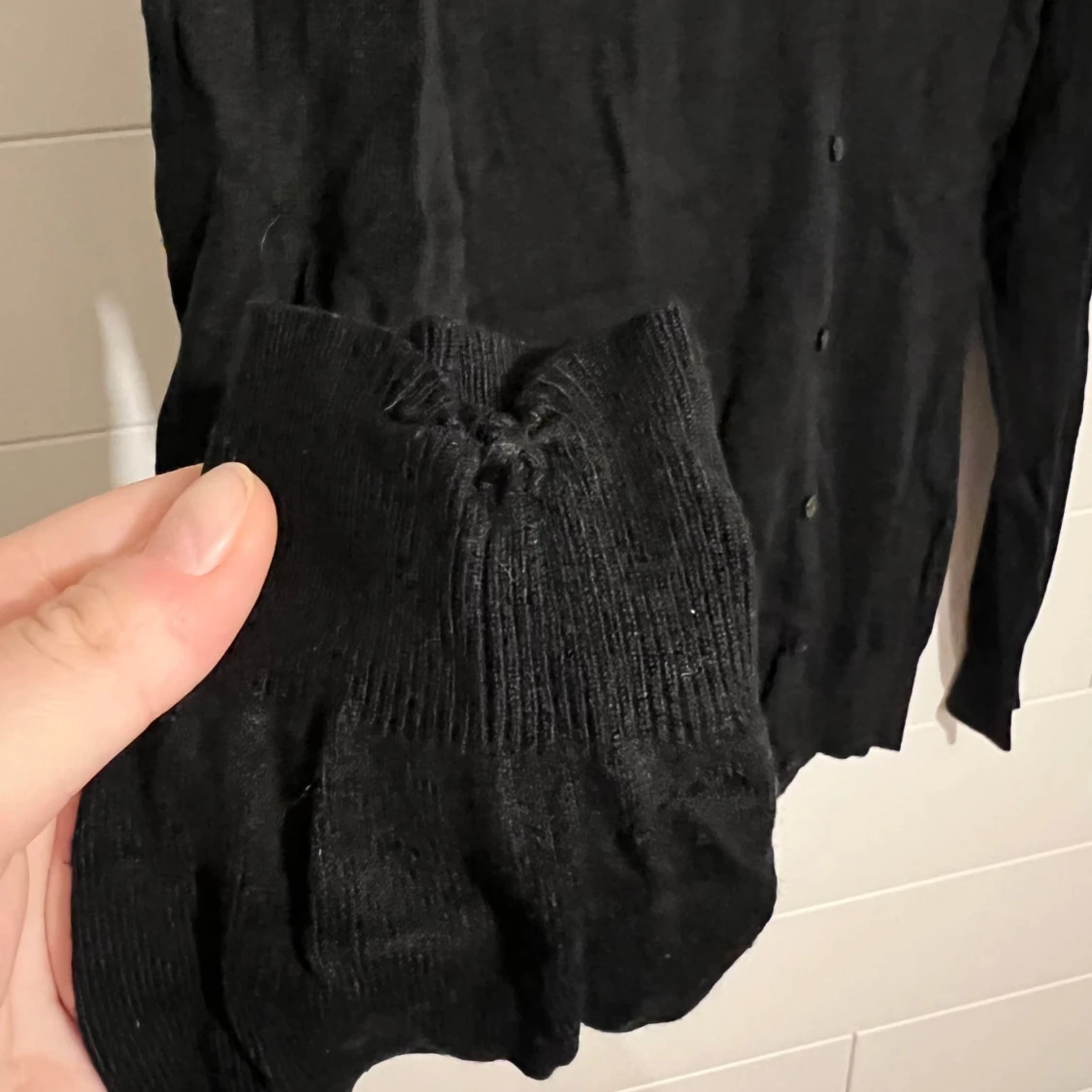 Svart kofta, stl 38/40 - 2
