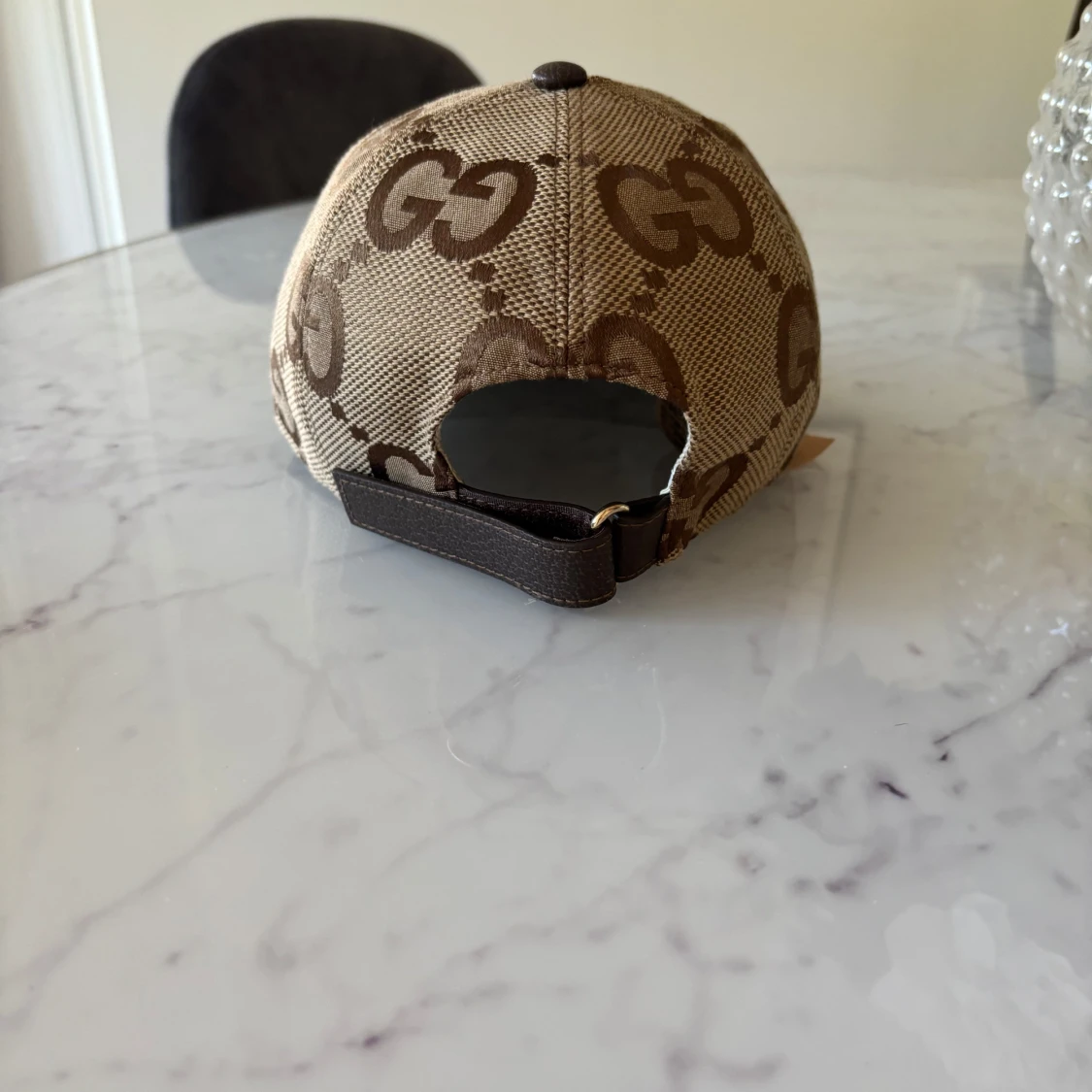 Beige Gucci Jumbo Cap - 1
