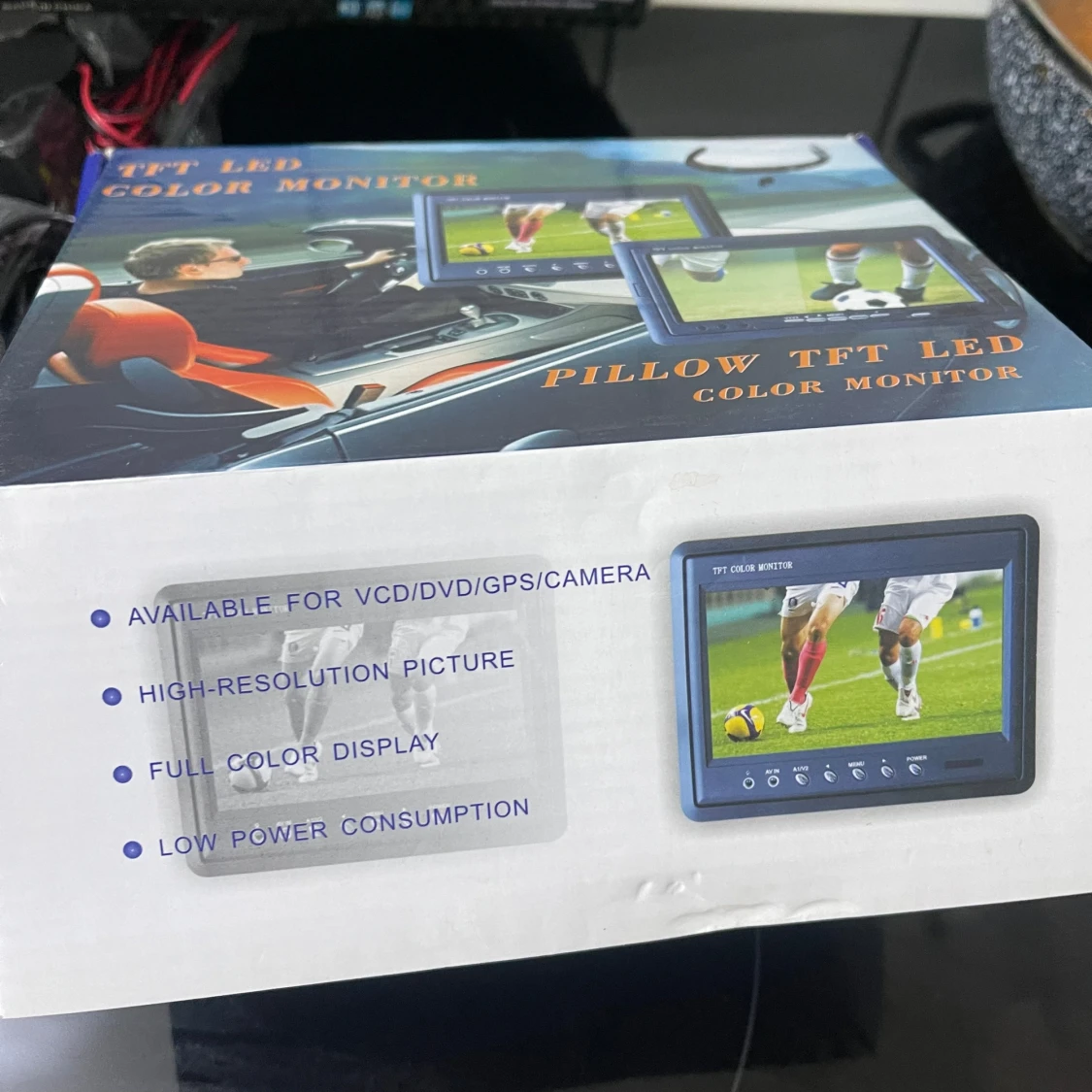 2 in 1 Video Parking Sensor & Pillow TFT LED Color Monitor - 2