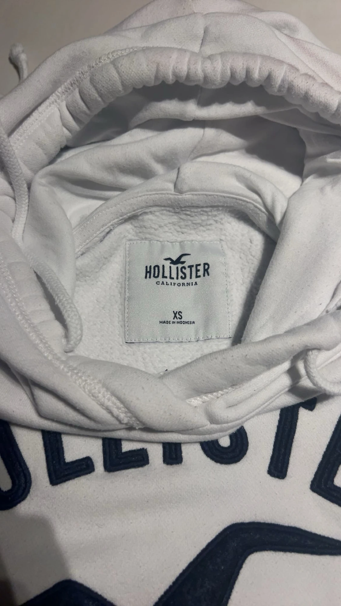 Vit hollister hoodie - 3