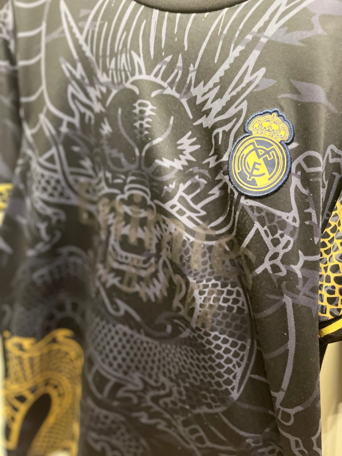 Real Madrid Ronaldo draktröja svart/guld - 3