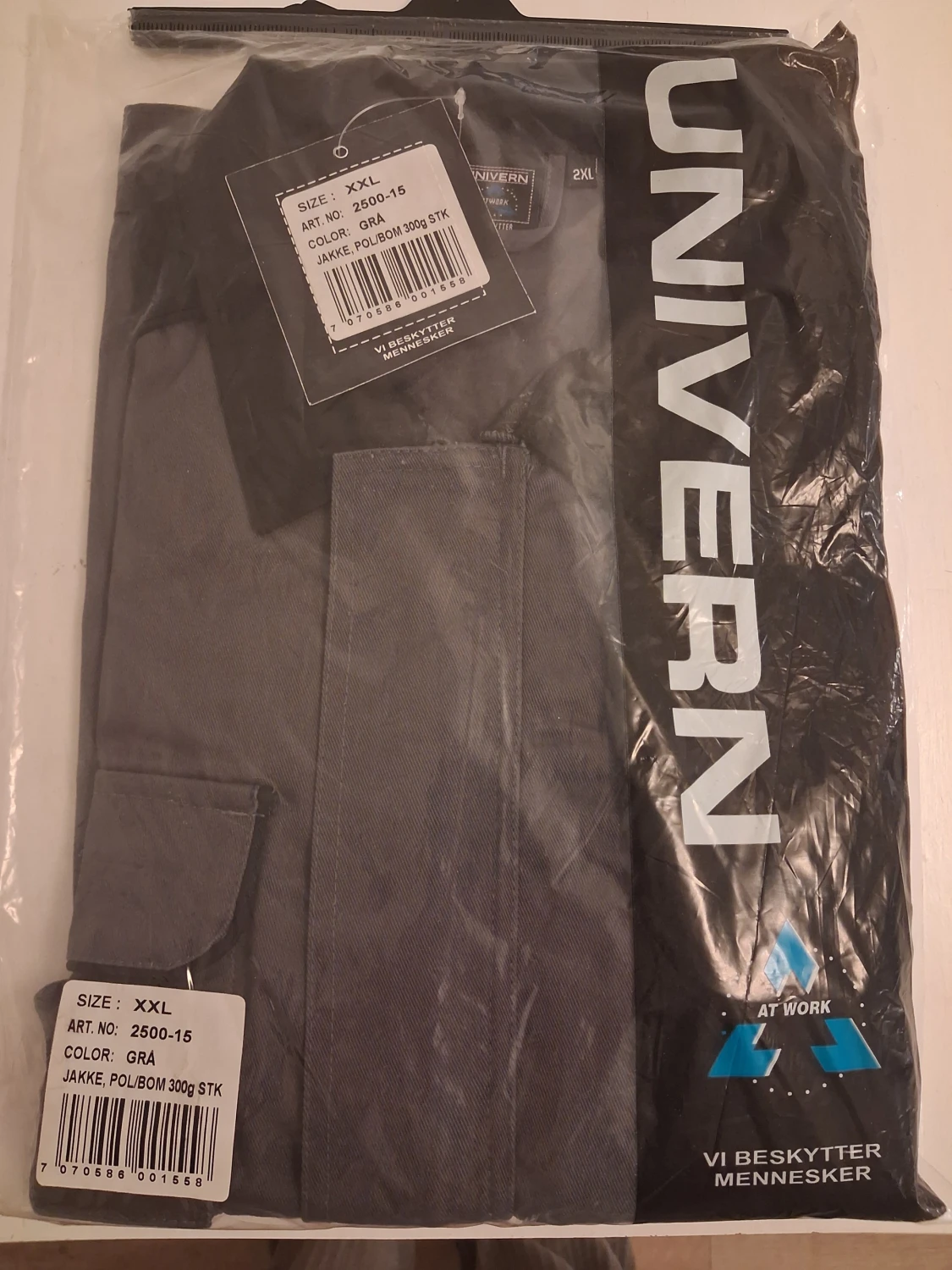 Grå arbetsjacka från Univern XXL