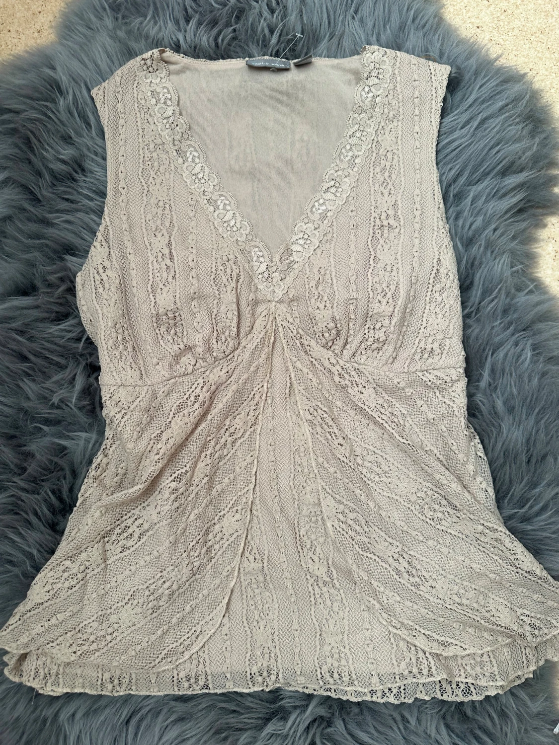 Beige spets top  - 5