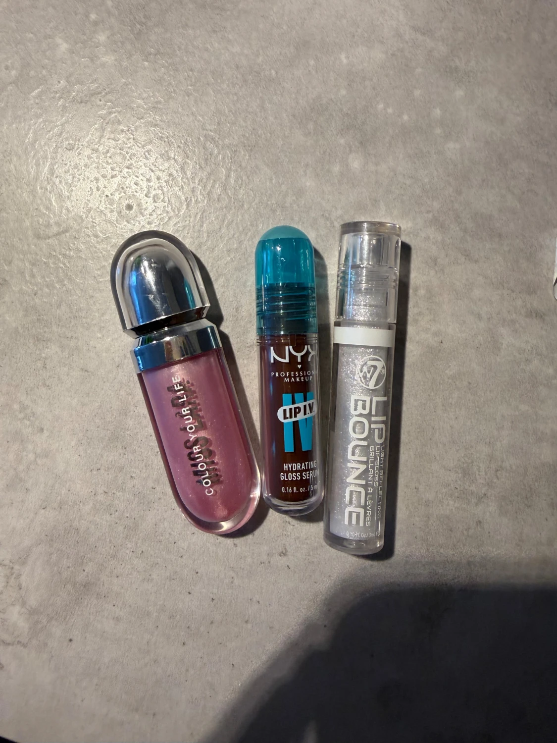 3 läppglans från NYX, W7 & Colour Your Life - 2