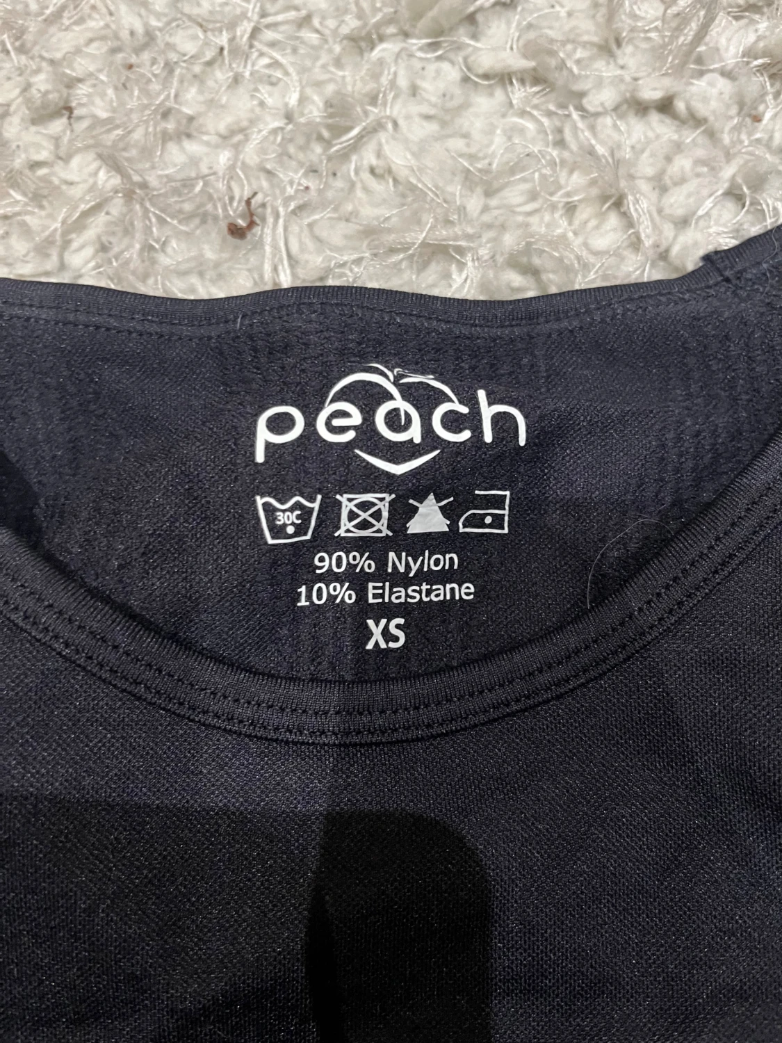 Svart långärmad träningströja Peach XS - 1
