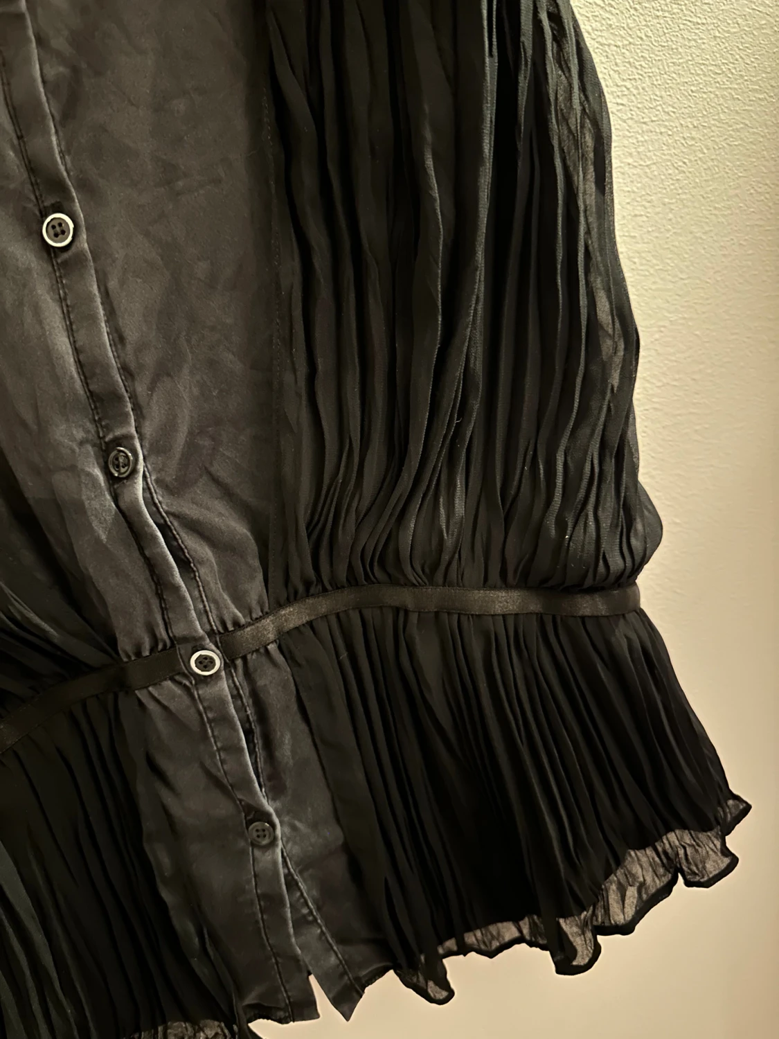 Svart plisserad blus från Vanessa Bruno - 2