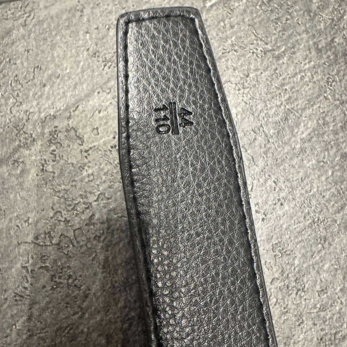 Svart H-ermes bälte med H-spänne - 3