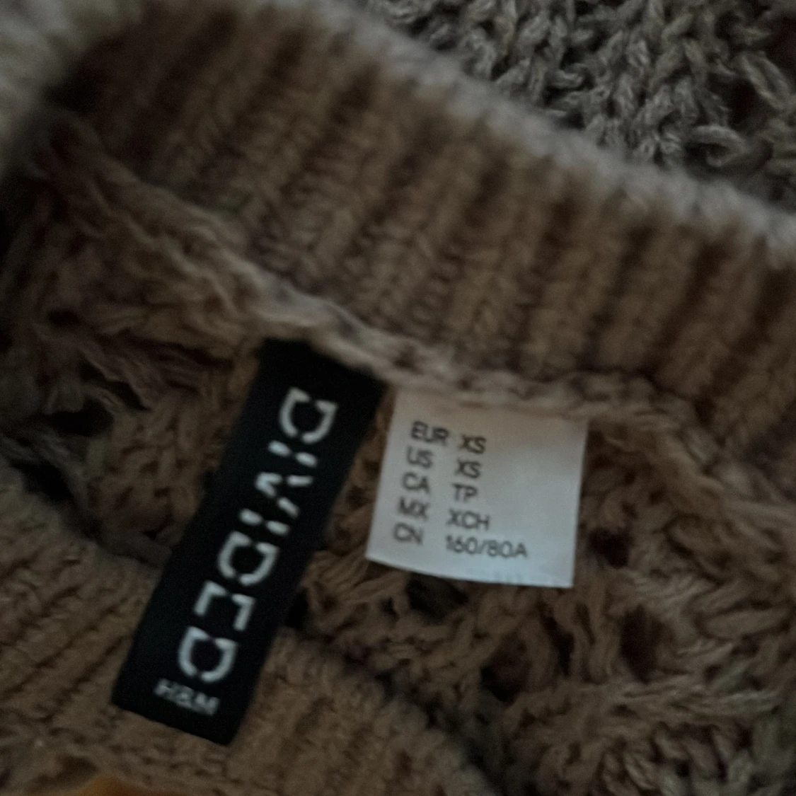 Beige-brun stickad tröja från H&M Divided - 2
