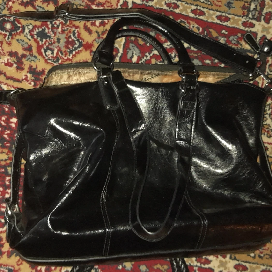 Miu Miu svart handväska i skinn - 2