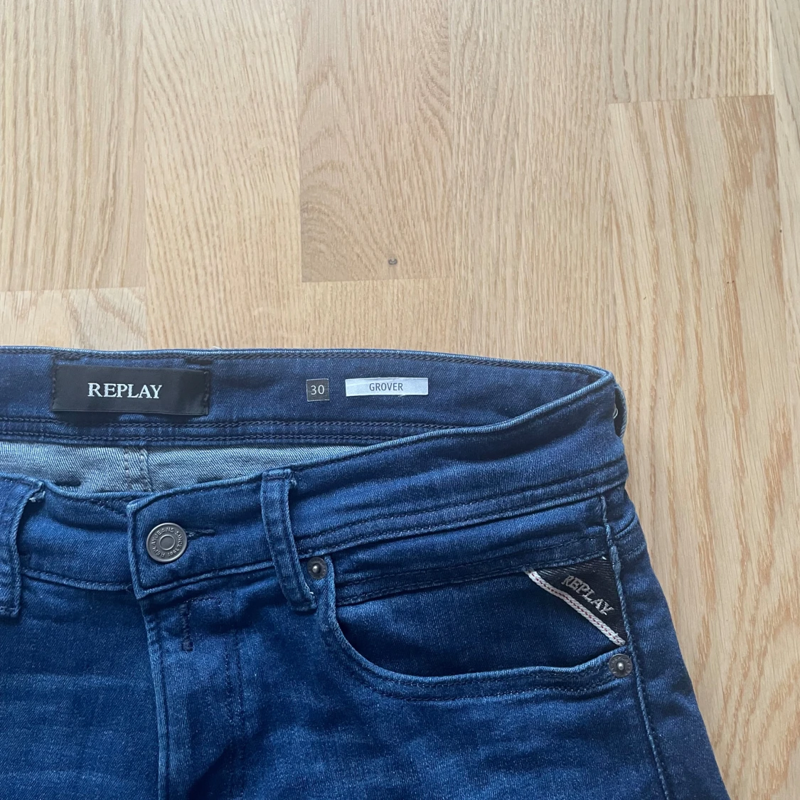 Mörkblå Replay Grover jeans W30 L32 - 2