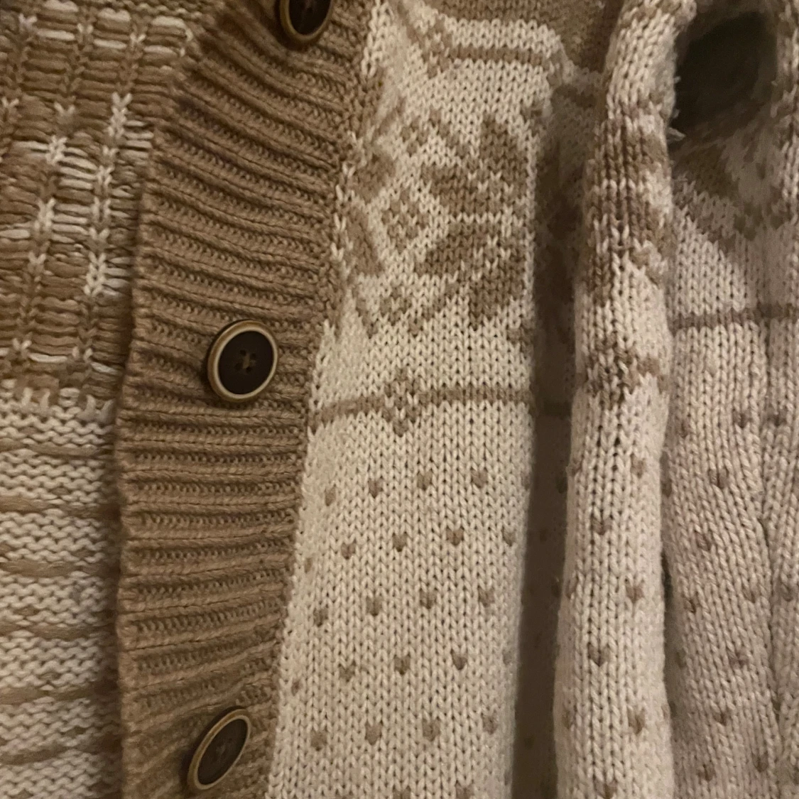 Beige och brun kofta från Cubus XL - 3