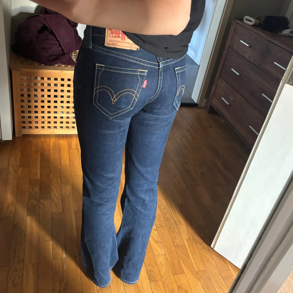 Levi's 517 bootcut jeans mörkblå - 3
