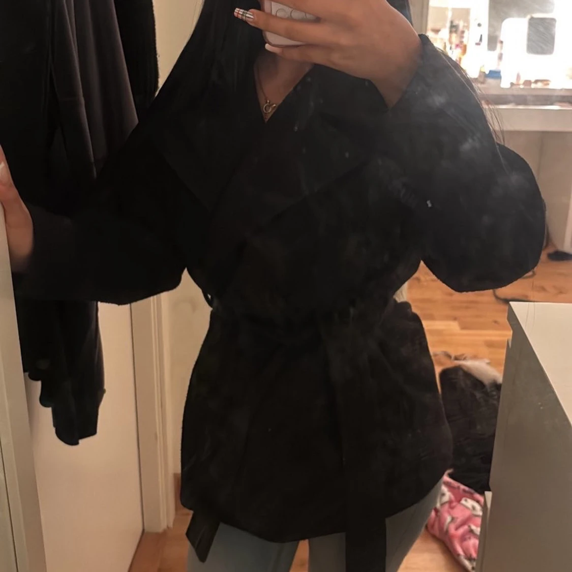 Svart kappa från RYVLS med bälte - 2