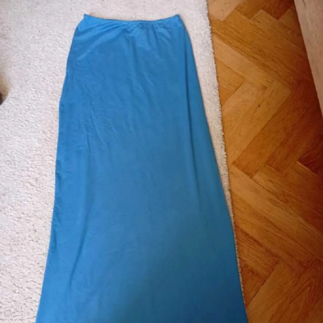 Blå croppad topp och kjol - 2