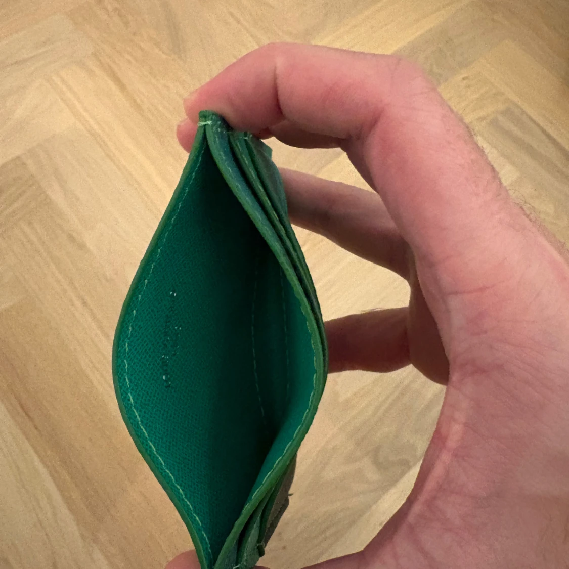 Grön plånbok med golfmotiv - 4