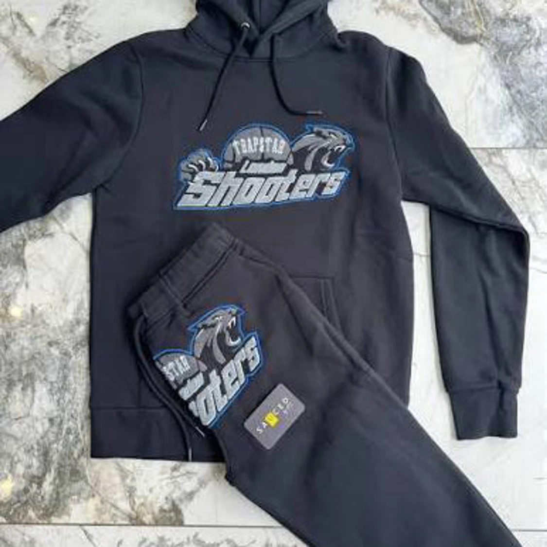 Trapstar svart hoodie London Shooters - 4