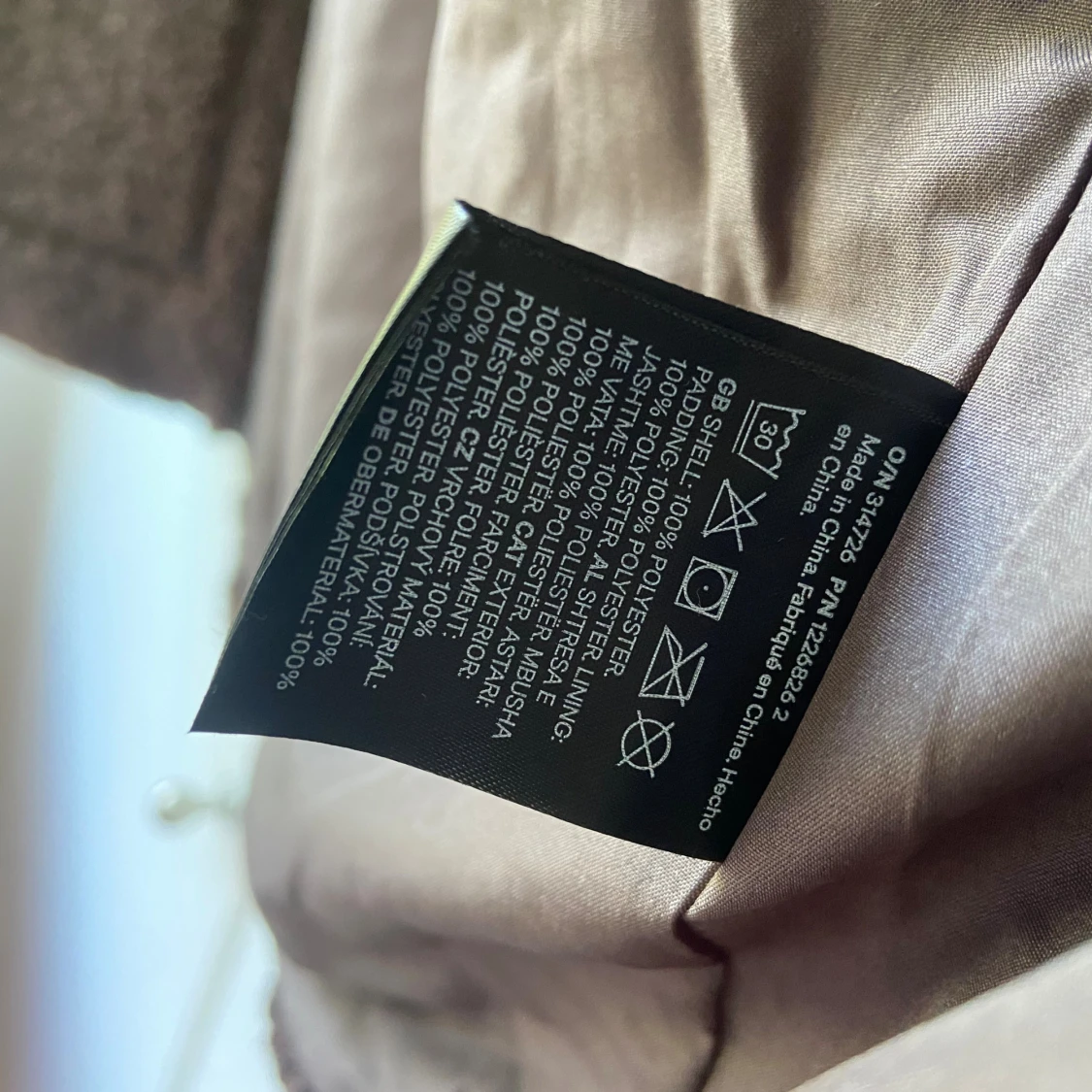 Brun teddyjacka från H&M, storlek M - 3