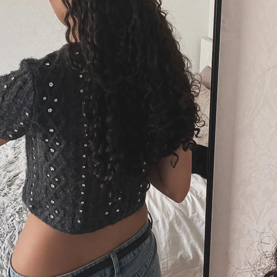 Grå stickad topp - 2