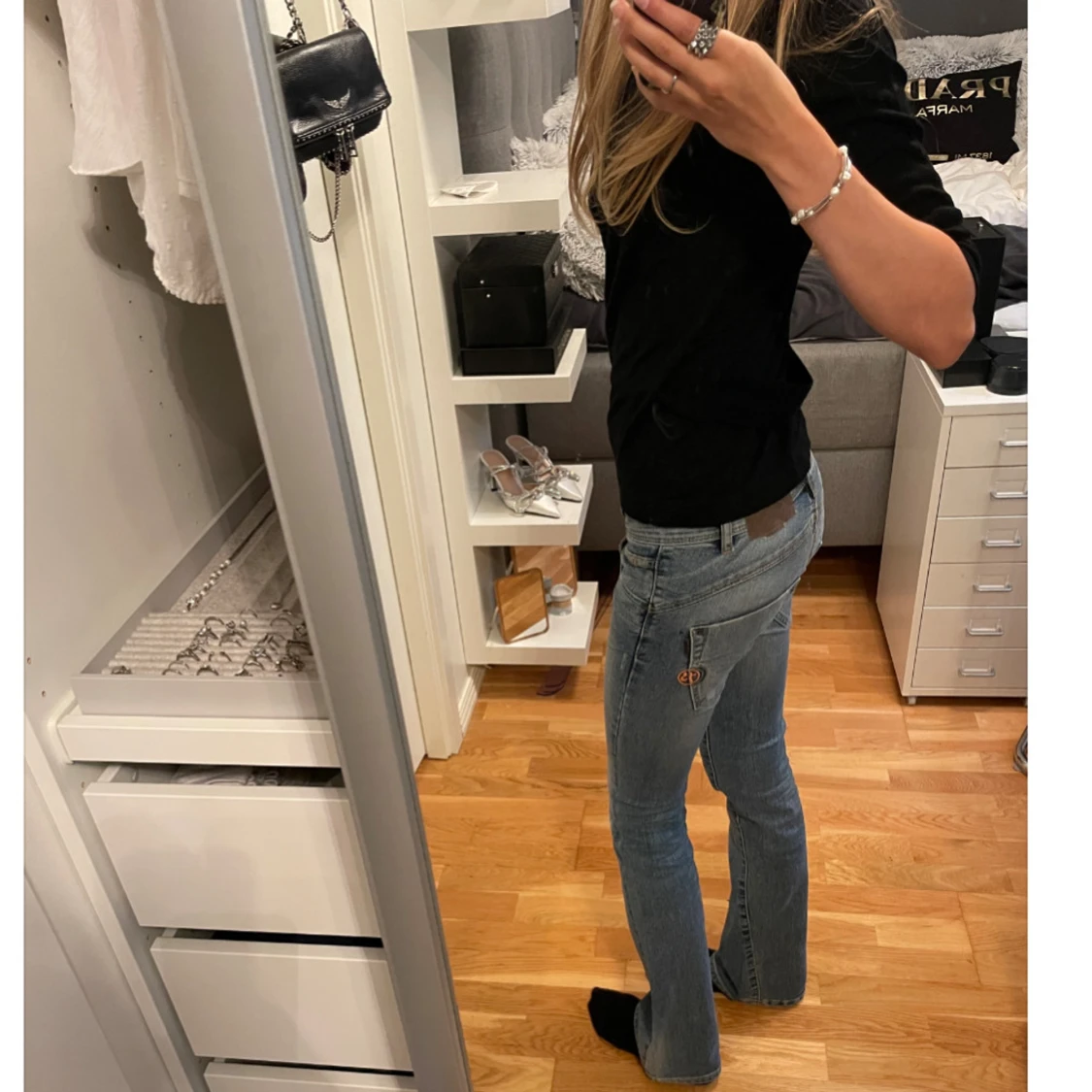Lågmidjade bootcut jeans - 2